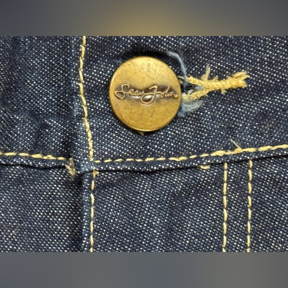 Vintage Y2K SEAN JOHN Long Baggy Carpenter Denim Shorts, Men's Waist Size 36 - Picture 3 of 13